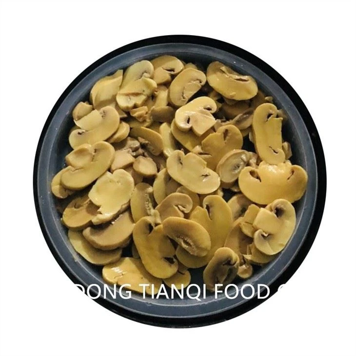 Chinese white mushroom in drums in brine